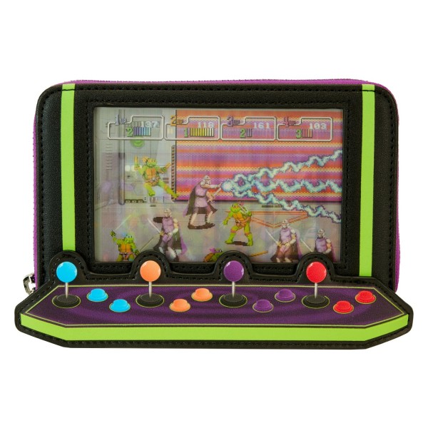 Nickelodeon - Teenage Mutant Ninja Turtles 40th Anniversary Vintage Arcade Lenticular Glow Wallet