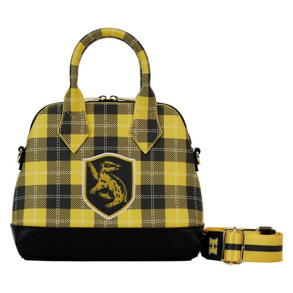 Loungefly - Harry Potter: Hufflepuff Patch Varsity Plaid Crossbody Bag