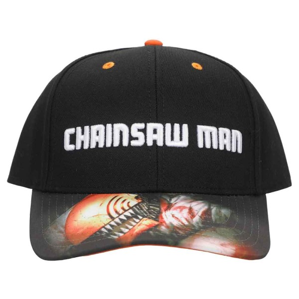 Chainsaw Man - Raised Logo Embroidered Pre-Curved Bill Snapback