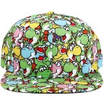 Nintendo - Super Mario: Yoshi Youth AOP Flat Bill Snapback
