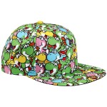 Nintendo - Super Mario: Yoshi Youth AOP Flat Bill Snapback