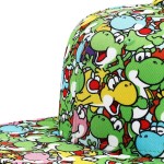 Nintendo - Super Mario: Yoshi Youth AOP Flat Bill Snapback