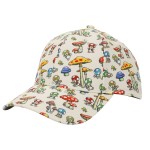 Nintendo - Super Mario Bros. AOP Toads Pre-Curved Bill Snapback