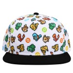 Pokemon - Pixel Characters Flat Bill Snapback