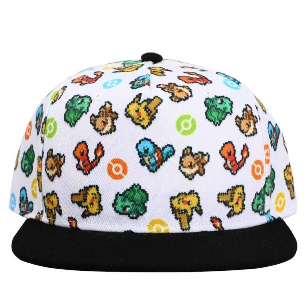 Pokemon - Pixel Characters Flat Bill Snapback