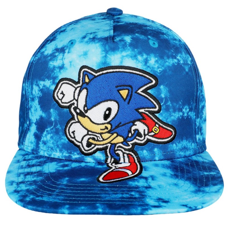 Sega - Sonic The Hedgehog: Sonic Youth Tie Dye Pre-Curved Bill Snapback