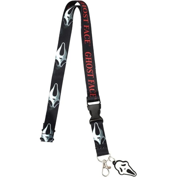 Scream - Ghost Face Sublimation Rubber Charm Lanyard