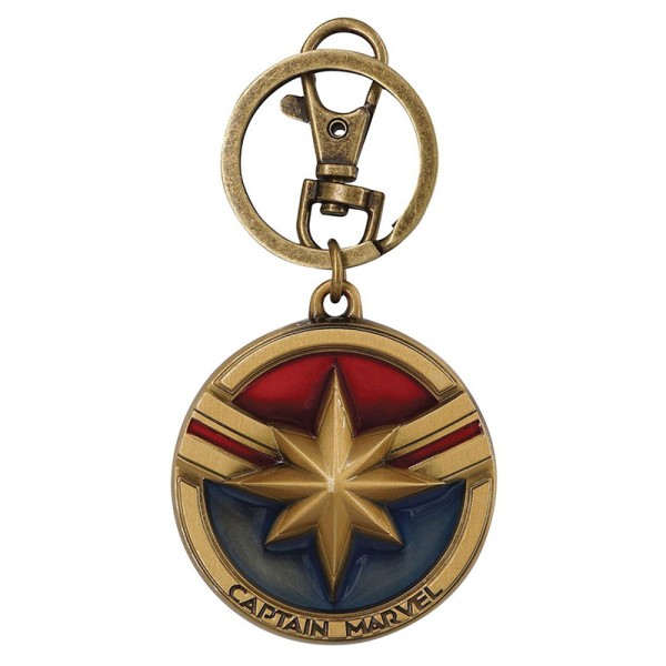Marvel Comics - Captain Marvel Colored Pewter Keychain