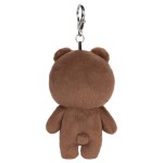Line Friends - Brown Backpack Clip 5" Plush