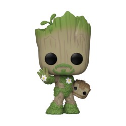 Funko - Pop! Marvel: We Are Groot - Groot as Iron Man
