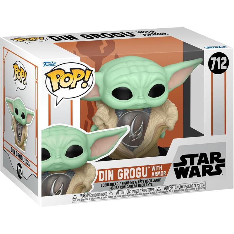 Funko Pop! Star Wars: The Mandalorian Din Grogu With Armor