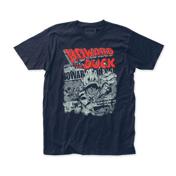 Marvel Comics - Howard The Duck Newspaper - Mens Tee