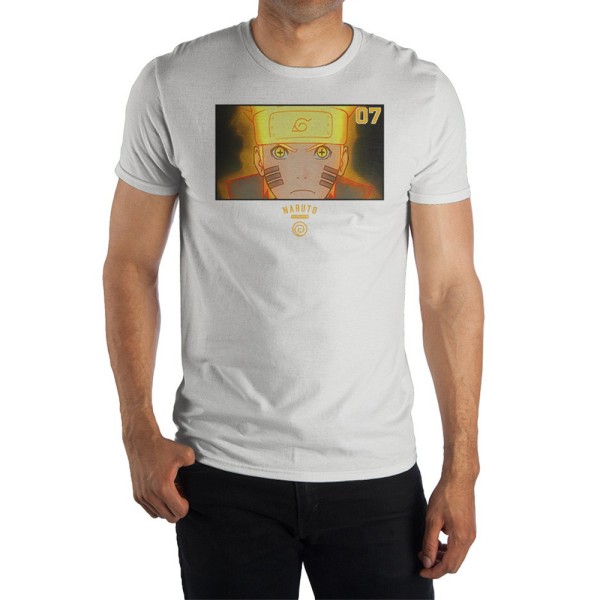 Naruto - Face White - Mens Tee